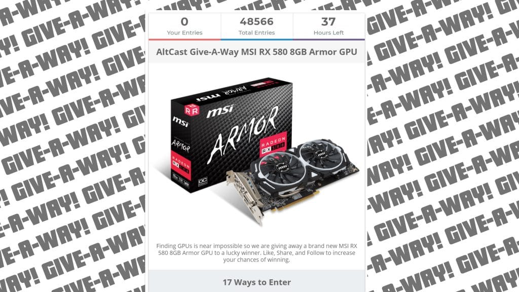 MSI-RX-580-8GB-Armor-GPU-Giveaway-50000-Entries